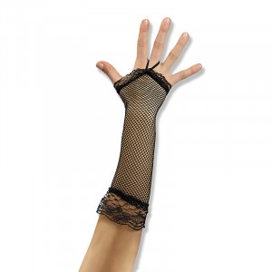 Ръкавици мрежа с дантела 