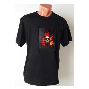 Тениска Череп, светеща