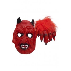 Маска и ръкавици Дявол
