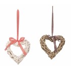 Плетено сърце висящо 2 модела, 15СМ