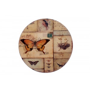 Поли чиния  кръгла,8 дизайна,33X33X2CM(1Х24)