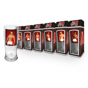 Стриптийз чаша за бира “Red light“ мъже, 500ml