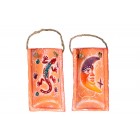 Керамично  пано-свещник,2мод,10.5х5.5х17.5СМ(2х24)