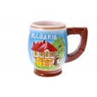 Керамична халба BG надпис,12.5СМ(1х36)