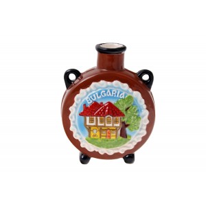 Керамична бъклица BG надпис,11х9СМ(1х72)