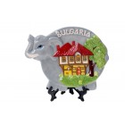 Керамична чини -слон BG надпис,14х11СМ(4х72)