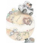 Картичка и плик В Сватбена “Меден месец“ 130Х240