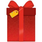  Картичка и плик В “Червен подарък“ 130X240MM