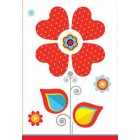  Картичка и плик В “Цвете сърце“ 130X240MM