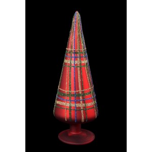 Стъклен връх,черв.каре,1мод.,20см(1/48)