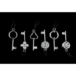 Стъклен ключ,6мод.,6см(6/96)