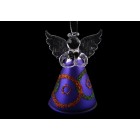 Стъклен ангел шарен,1мод.,8см(1/60)