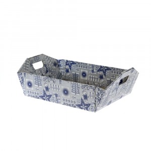 Поднос сини елхи картон 27Х44Х10CM