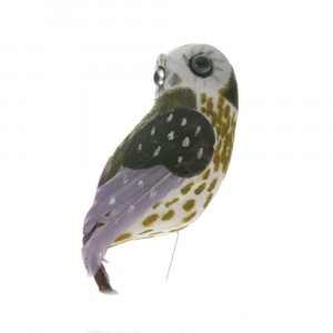 Бухал ,зелен,15см