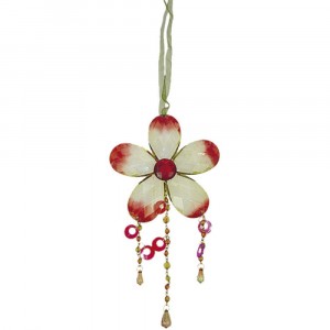 Висулка цвете,червено, 14см