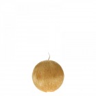 Свещ топка надрана златна 8CM