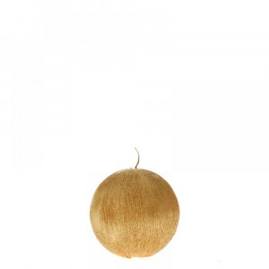 Свещ топка надрана златна 8CM