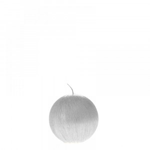 Свещ топка надрана сребро 8CM