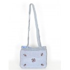 Чанта с дървени цветя  1мод.32х26см.