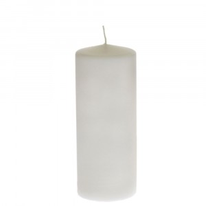 Свещ цилиндър бяла,7Х18СМ,1/24