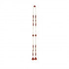 Гирлянд акрил, червен, 100 см