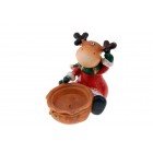 Поли Рудолф свещник,9х9см(4/72)