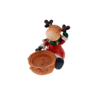 Поли Рудолф свещник,9х9см(4/72)