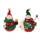 Поли Дядо Коледа червено-зелен,2 мод,8х12см(8/48)