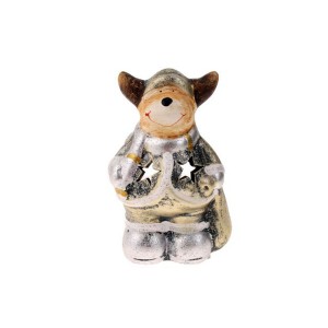 Керамичен светилник рудолф,ср,зл,7х11см(12/96)