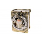 Керамичен светилник Д.Коледа ,ср,зл,8х10см(12/96)