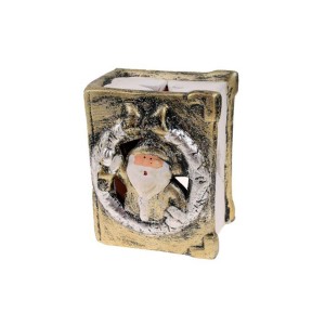 Керамичен светилник Д.Коледа ,ср,зл,8х10см(12/96)