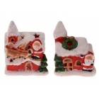 Керамичен светилник къща,2мод,9х11см(6/72)