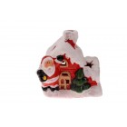 Керамична къща с LED светлина,8х8см(6/72)