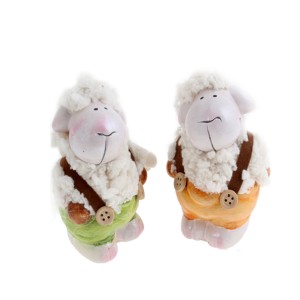 Овца керамика 2 цвята  10cm