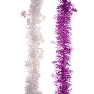 Гирлянд ,лилаво,бяло,2 цвята, 2мx13см (60x120)