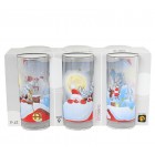 Класико-чаши-26cl-Дядо коледа и Рудолф, к-т 6бр.