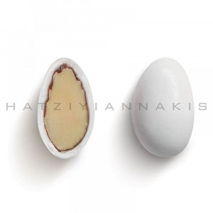 Бонбон драже, бяло, мат, 1 кг. в кутия