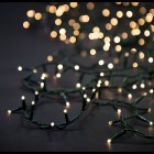 Коледни лампички 180бр,зелен кабел,бели,8 програми, 10,5 М