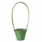 Кошница с висока дръжка зелена 28Х80СМ