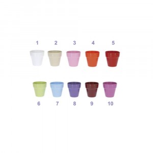 Кашпа пластик микс цветове 9Χ8Η