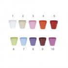 Кашпа пластик микс цветове 14Χ12Η