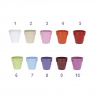 Кашпа пластик микс цветове 16Χ14Η