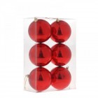 Топка червена к-т от 6бр,10CM