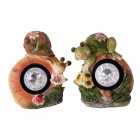 Охлюв,жабка,лампа солар,2мод,10X16cm(1X24)