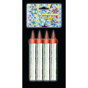 Фонтан за торта 4бр, 8см, сек., сребро;12/20/4