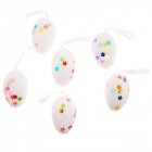 Висящо яйце,бяло,6cm,S/6(6X96)