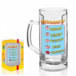 Халба 500 ml“Алкохолометър“(1x6)