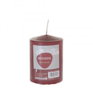Ароматизирана свещ, бордо, 7х10 см