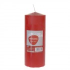 Свещ цилиндър - червена, 7х18 см