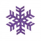 Висулка звезда,лила, 20см